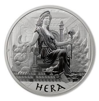 1 Unze Silbermünze Tuvalu 2022 | Serie: Gods of Olympus - Motiv: Hera