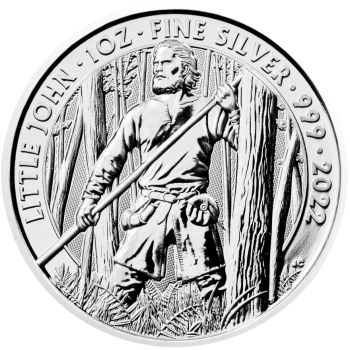 1 Unze Silbermünze Großbritannien 2022 | Serie: Myths and Legends - Motiv: Little John