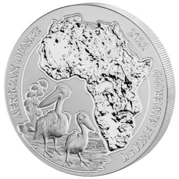 1 Unze Silbermünze Ruanda 2022 - Pelikan