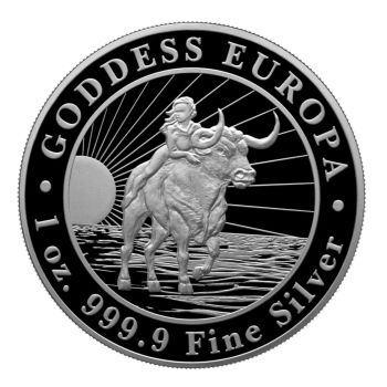 1 Unze Silbermünze Tokelau 2022 | Motiv: Goddess Europa