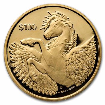 1 Unze Goldmünze Britische Jungferninseln  2022 - Pegasus