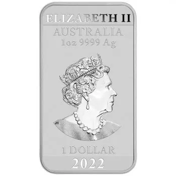 1 Unze Silber Münzbarren Australien 2022 - Dragon Rectangle