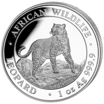 1 Unze Silbermünze Somalia 2022 | Serie: African Wildlife - Motiv: Leopard