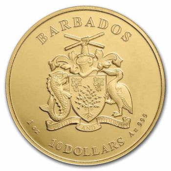1 Unze Goldmünze Barbados 2022 | PELICAN - Pelikan
