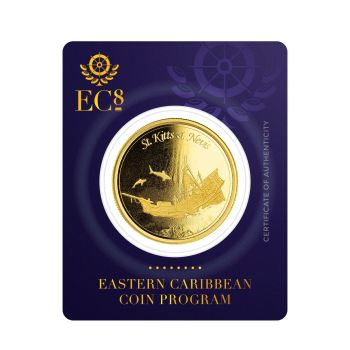 1 Unze Goldmünze Sankt Kitts und Nevis 2021 | Eastern Caribbean EC8 - Motiv:  St Kitts & Nevis