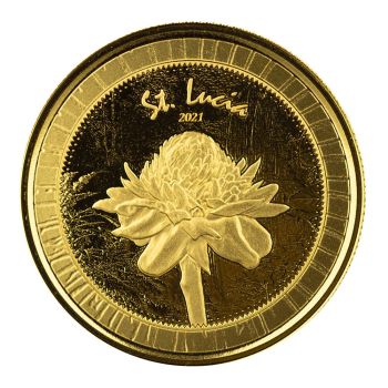 1 Unze Goldmünze Sankt Lucia 2021 | Eastern Caribbean EC8 - Motiv: St Lucia