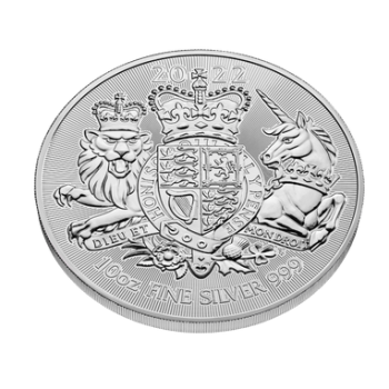 10 Unze Silbermünze Großbritannien 2022 - The Royal Arms