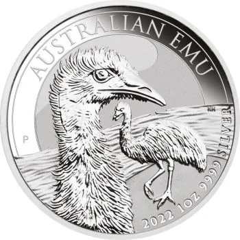 1 Unze Silbermünze Australien 2022 - Emu