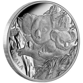 1 Dollar | 1 Unze Silbermünze Niue 2022 in Polierte Platte | Serie: Australiens Ikonen - Motiv: Koala
