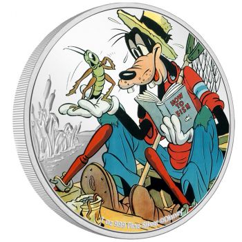 1 Unze Silbermünze Niue 2022 in Polierte Platte | Disney`s Classics Ausgabe - Motiv: 90 jähriges Jubiläum Goofy