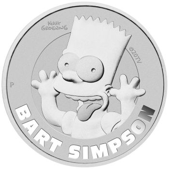1 Unze Silbermünze Tuvalu 2022 | The Simpson™ - Motiv: Bart ™