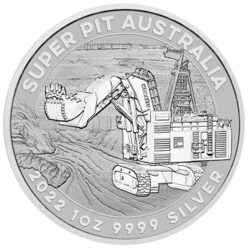 1 Unze Silbermünze Australien 2022 | Motiv: Super Pit