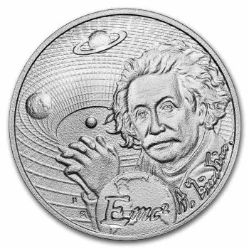 1 Unze Silbermünze Niue 2022 | Serie: Icons of Inspiration - Motiv: Albert Einstein