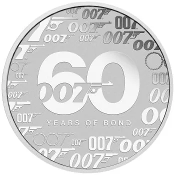1 Unze Silbermünze Tuvalu 2022 | Motiv: 60 Jahre James Bond 007 - 60 Years of Bond