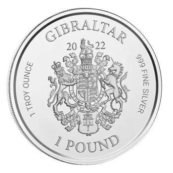 1 Unze Silbermünze Gibraltar 2022 | Motiv: Lady Justice