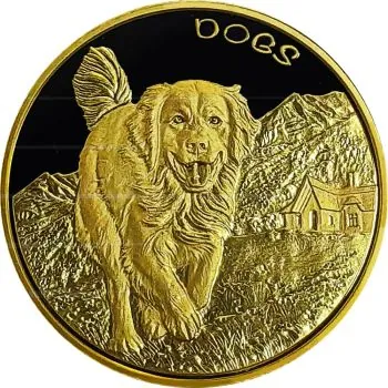 1 Unze Goldmünze Fiji 2022 - Serie: Dogs / Hunde | 1. Ausgabe