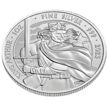 1 Unze Silbermünze Großbritannien 2023 | Serie: Myths and Legends - Motiv: King Arthur