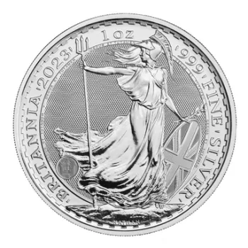 500 x 1 Unze Silbermünze Großbritannien 2023 - Britannia | Motiv: Königin Elizabeth ( Elizabeth II. )