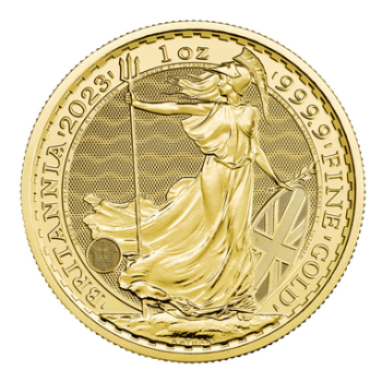 1 Unze Goldmünze Großbritannien 2023 - Britannia | Motiv: König Charles ( Charles III. )