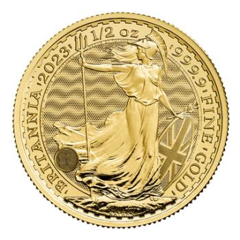 1/2 Unze Goldmünze Großbritannien 2023 - Britannia | Motiv: Königin Elizabeth ( Elizabeth II. )