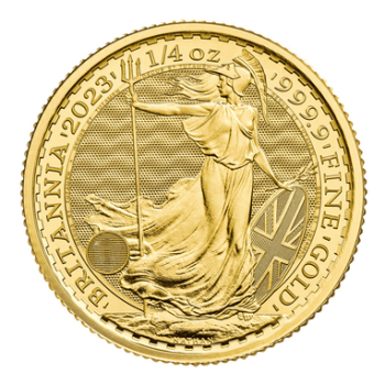 1/4 Unze Goldmünze Großbritannien 2023 - Britannia | Motiv: Königin Elizabeth ( Elizabeth II. )