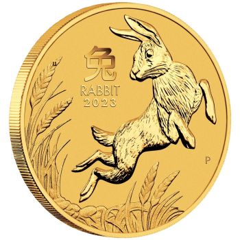 1/4 Unze Goldmünze Australien 2023 - Lunar Serie 3 - Motiv: HASE