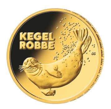 20 Euro Gold Gedenkmünze 2022 | Serie: Rückkehr der Wildtiere - Motiv: Kegelrobbe || Prägeanstalt: A - Berlin