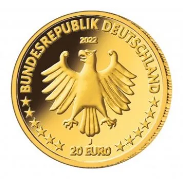 Deutschland 20 Euro Gold Gedenkmünze 2022 | Serie: Rückkehr der Wildtiere - Motiv: Kegelrobbe