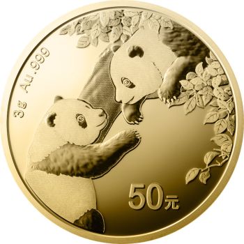 3 Gramm Goldmünze China 2023 - Panda