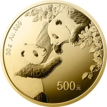 30 Gramm Goldmünze China 2023 - Panda