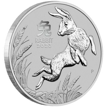 1 Unze Platinmünze Australien 2023 - Lunar Serie 3 - Motiv: HASE