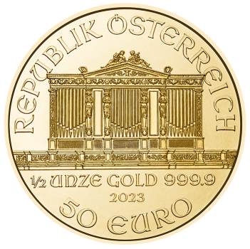1/2 Unze Goldmünze Österreich 2023 - Wiener Philharmoniker