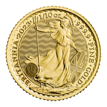 1/10 Unze Goldmünze Großbritannien 2023 - Britannia | Motiv: König Charles ( Charles III. )