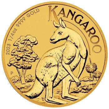 1/4 Unze Goldmünze Australien 2023 - Känguru