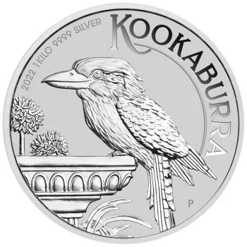 1 Kilo Silbermünze Australien 2022 - Kookaburra