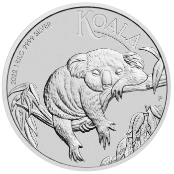 1 Kilo Silbermünze Australien 2022 - Koala