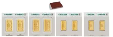 C.HAFNER 8 x Goldbarren im Investmentpaket mit insgesamt 132,21 Gramm Gold inkl. Kassette