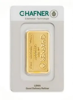 C.HAFNER 8 x Goldbarren im Investmentpaket mit insgesamt 132,21 Gramm Gold inkl. Kassette