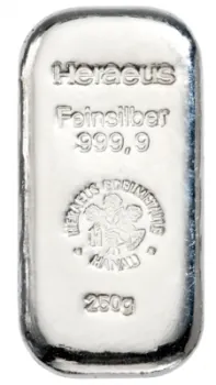 7 x Silberbarren im Investmentpaket mit insgesamt 1800 Gramm Silber
