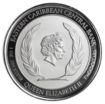 1 Unze Silbermünze Montserrat 2022 | Eastern Caribbean EC8 - Motiv: Meeresschildkröte