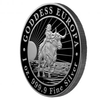 1 Unze Silbermünze Tschad 2023 | Motiv: GODDESS EUROPA