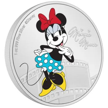 1 Unze Silbermünze Niue 2023 Polierte Platte | Disney`s Mickey & Friends ™ - Motiv: Minnie Mouse ™