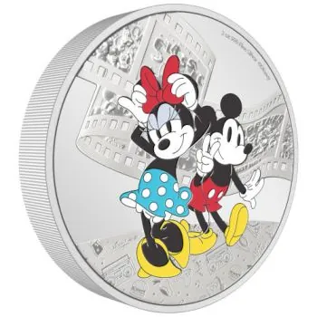 3 Unze Silbermünze Niue 2023 Polierte Platte | Disney`s Mickey & Friends ™ - Motiv: Mickey & Minnie Mouse ™