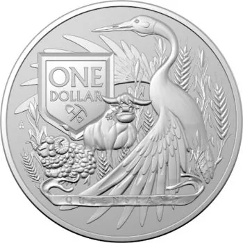 1 Unze Silbermünze Australien 2023 | Coat of Arms | RAM Ausgabe