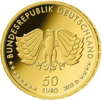 Deutschland 50 Euro Gold Gedenkmünze 2023 | Serie: Deutsches Handwerk - Motiv: Ernährung | 1. Ausgabe