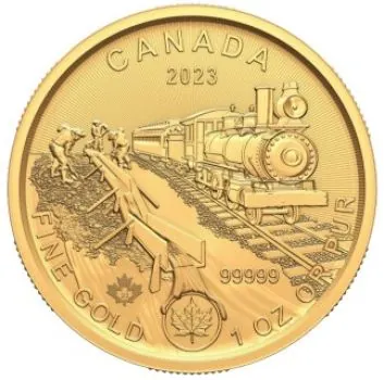 1 Unze 99999 Goldmünze Kanada 2023 im Blister | Serie: Klondike Gold Rush - Motiv: Weg des Goldes | 3. Ausgabe