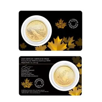1 Unze 99999 Goldmünze Kanada 2023 im Blister | Serie: Klondike Gold Rush - Motiv: Weg des Goldes | 3. Ausgabe