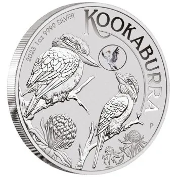1 Unze Silbermünze Australien 2023 - Kookaburra | Brisbane Money Expo ANDA Special - Brolga Privy Mark ( Kranich )