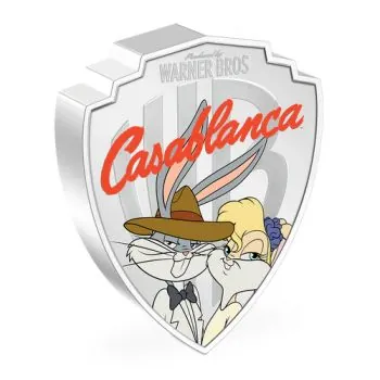 2 Unze Silbermünze Niue 2023 in Polierte Platte | Looney Tunes™ - Motiv: Casablanca - Celebrating the 100th anniversary of Warner Bros