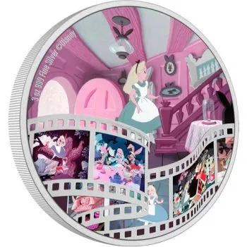 3 Unze Silbermünze Niue 2023 Polierte Platte | Disney`s Cinema Masterpieces - Motiv: Alice im Wunderland ™( Alice in Wonderland ™ )
